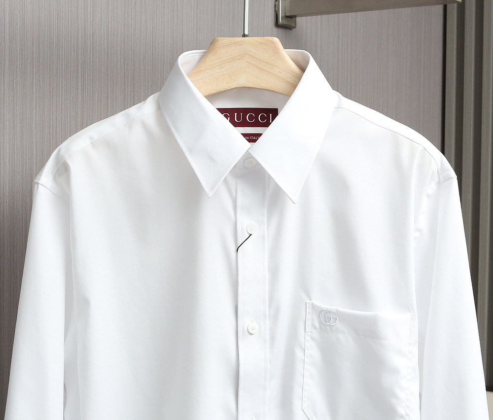 Gucci Men's White Oxford Shirt - Liquid Ammonia, Wrinkle-Free, Double Strand 3 i1760023317765 4459 0 1