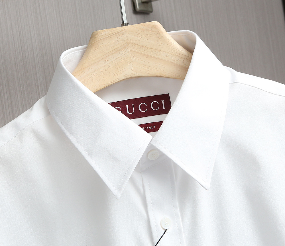 Gucci Men's White Oxford Shirt - Liquid Ammonia, Wrinkle-Free, Double Strand 4 i1760023317765 5561 0 2