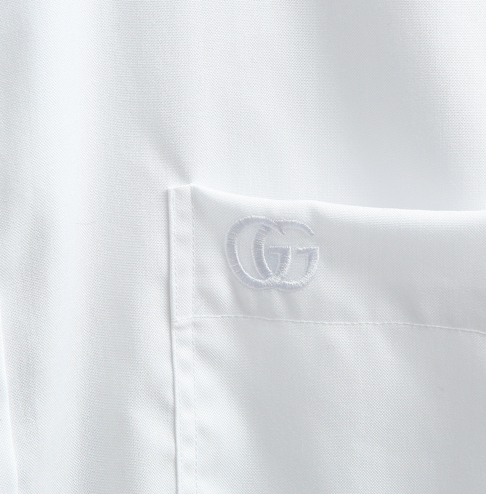 Gucci Men's White Oxford Shirt - Liquid Ammonia, Wrinkle-Free, Double Strand 7 i1760023318314 9542 0 5