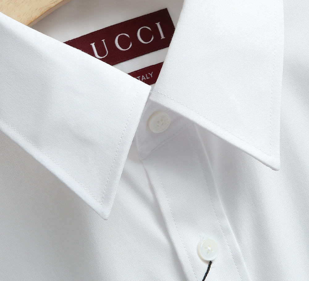 Gucci Men's White Oxford Shirt - Liquid Ammonia, Wrinkle-Free, Double Strand 5 i1760023318321 1941 0 3