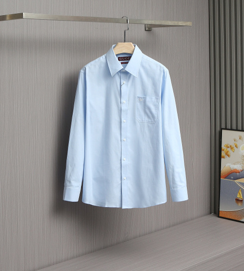 Gucci Men's Oxford Shirt - Liquid Ammonia Wrinkle-Resistant, Double-Strand Fabric 1 Gucci Men's Oxford Shirt - Liquid Ammonia Wrinkle-Resistant, Double-Strand Fabric