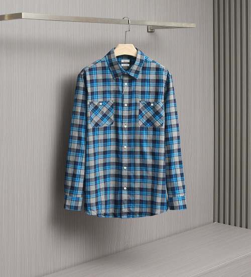Men's Long Sleeve Plaid Flannel Shirt - Soft Brushed Cotton, Casual Fit 1 Men's Long Sleeve Plaid Flannel Shirt - Soft Brushed Cotton, Casual Fit