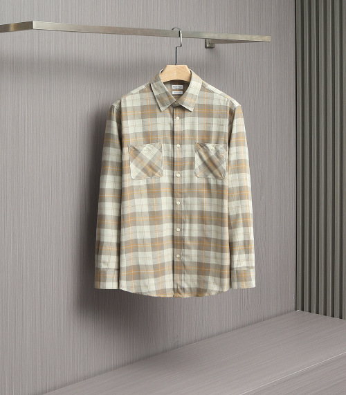 Men's Long Sleeve Plaid Flannel Shirt - Soft Brushed Cotton Button Down 1 Men's Long Sleeve Plaid Flannel Shirt - Soft Brushed Cotton Button Down