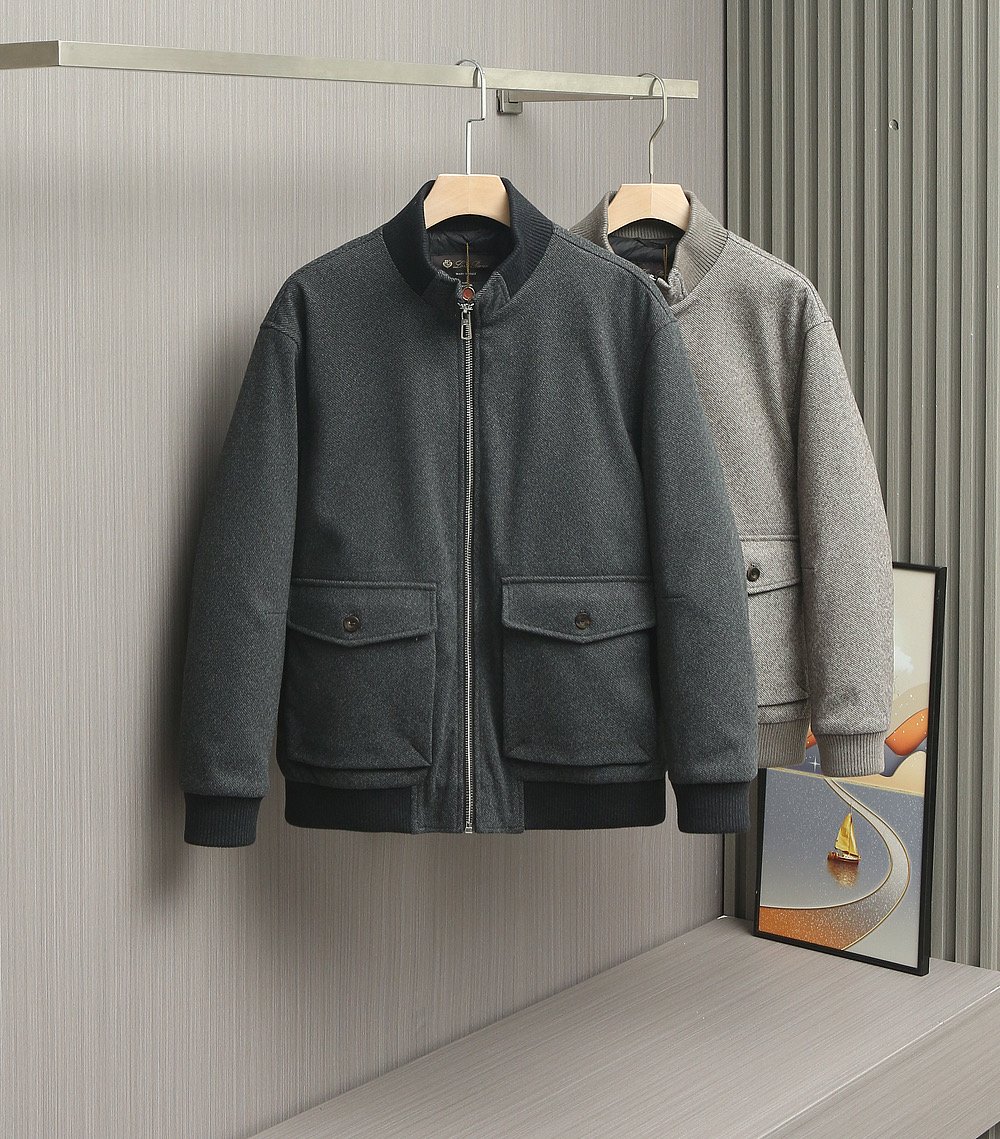 羽绒服 【25年秋冬新品震撼上架啦！🌹🌹🌹诺悠翩雅羊绒搭配内里鹅绒夹克羽绒服。（Loro Piana）以