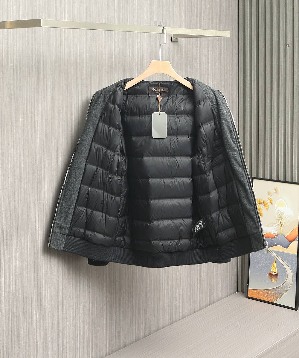 羽绒服 【25年秋冬新品震撼上架啦！🌹🌹🌹诺悠翩雅羊绒搭配内里鹅绒夹克羽绒服。（Loro Piana）以