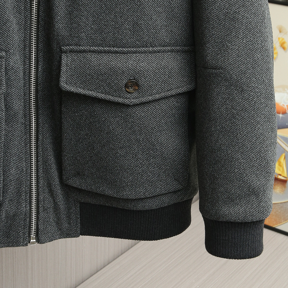 羽绒服 【25年秋冬新品震撼上架啦！🌹🌹🌹诺悠翩雅羊绒搭配内里鹅绒夹克羽绒服。（Loro Piana）以