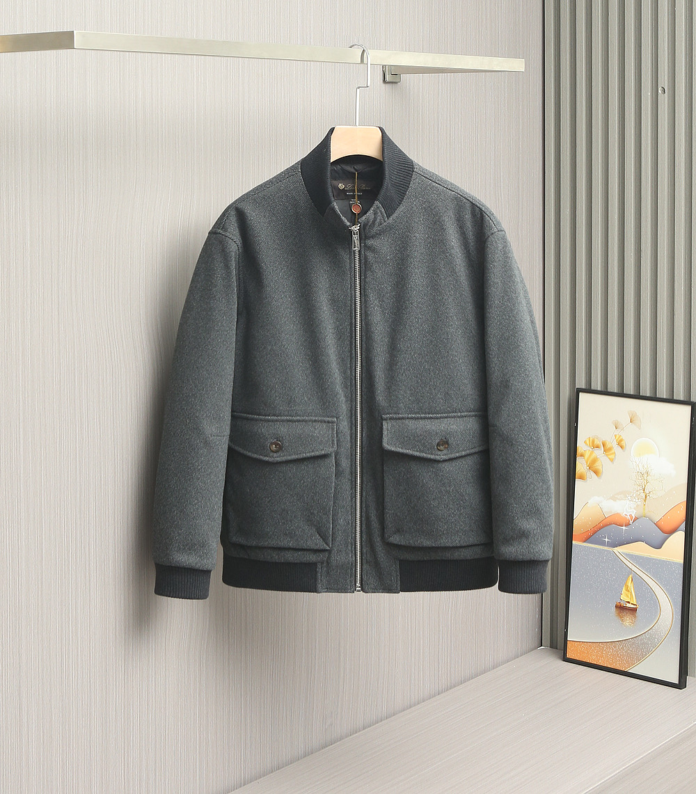 羽绒服 【25年秋冬新品震撼上架啦！🌹🌹🌹诺悠翩雅羊绒搭配内里鹅绒夹克羽绒服。（Loro Piana）以