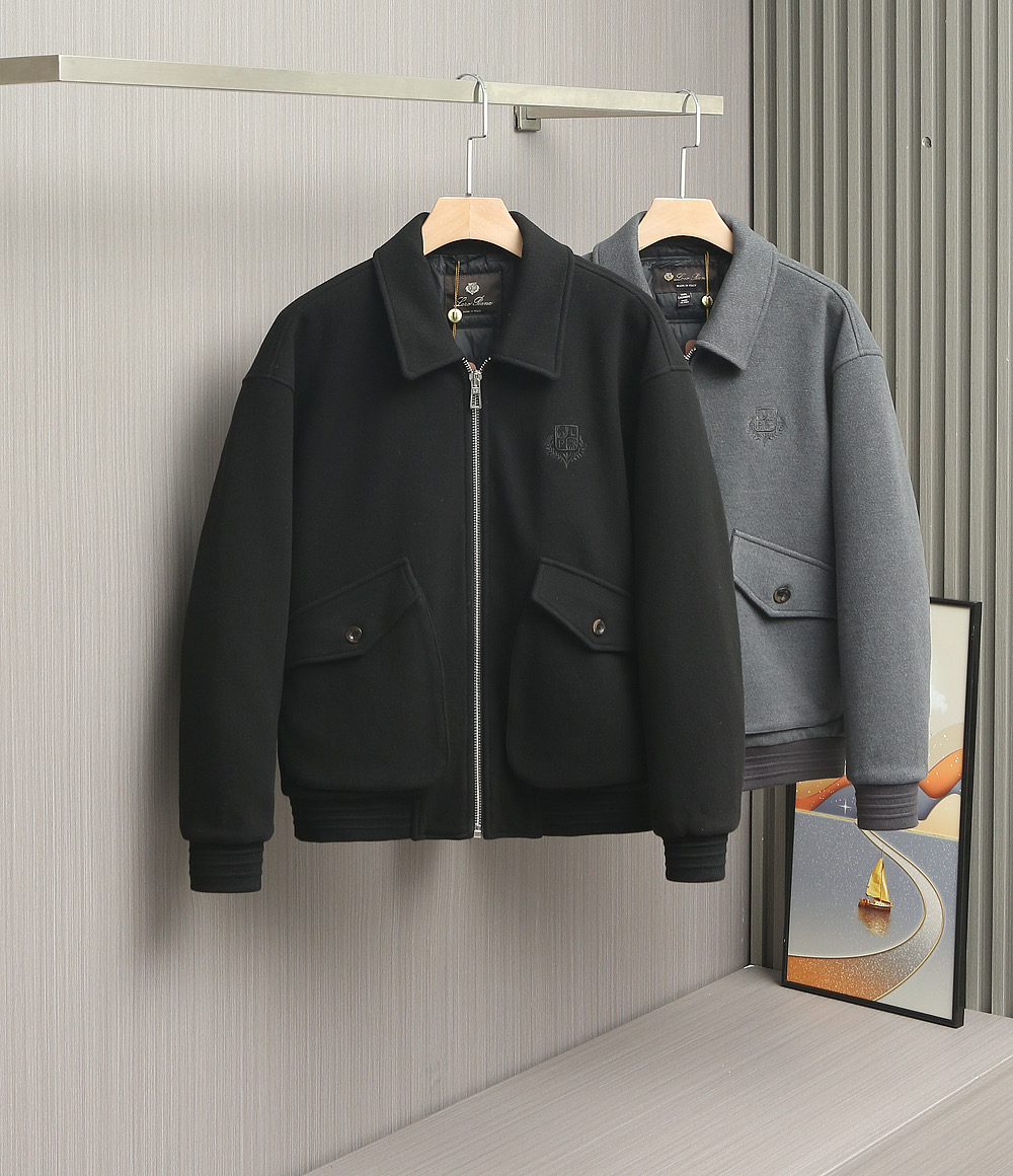 羽绒服 【25年秋冬新品震撼上架啦！🌹🌹🌹诺悠翩雅羊绒搭配内里鹅绒商务领夹克羽绒服。（Loro Pian