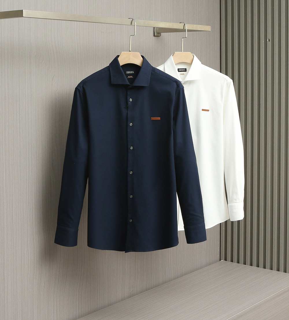 【新品】-EZ家族男士商务休闲提花长袖衬衫，香港洋行渠道货，纯正血统品质，意大利原产出品，25年F/W秋