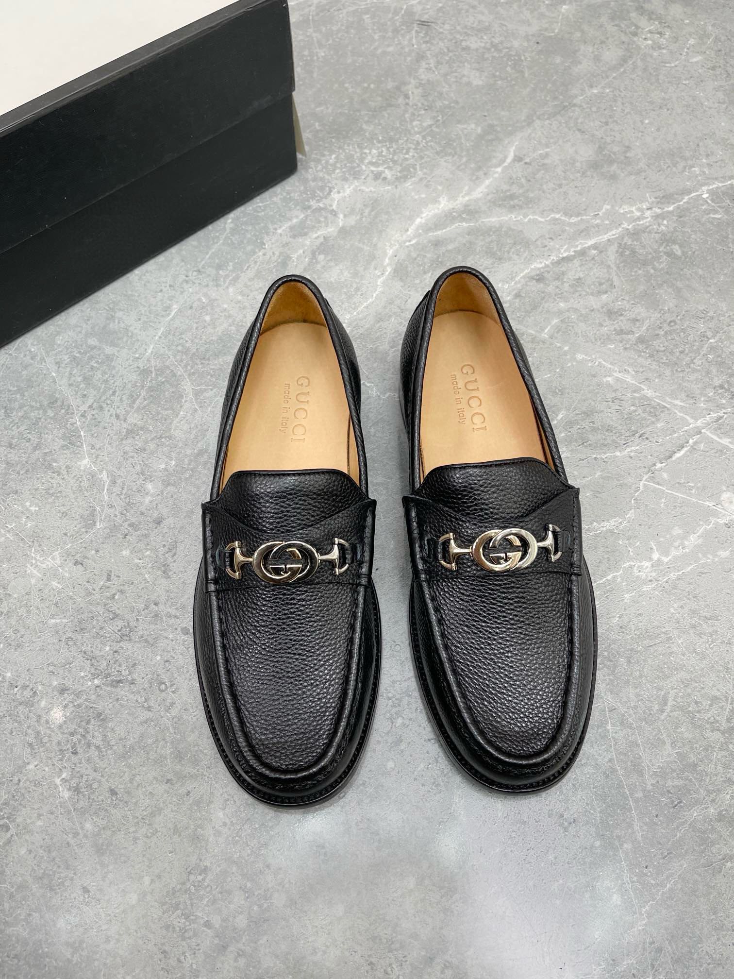 Same as Original
 Gucci Replica
 Shoes Loafers Men Cowhide Genuine Leather Casual