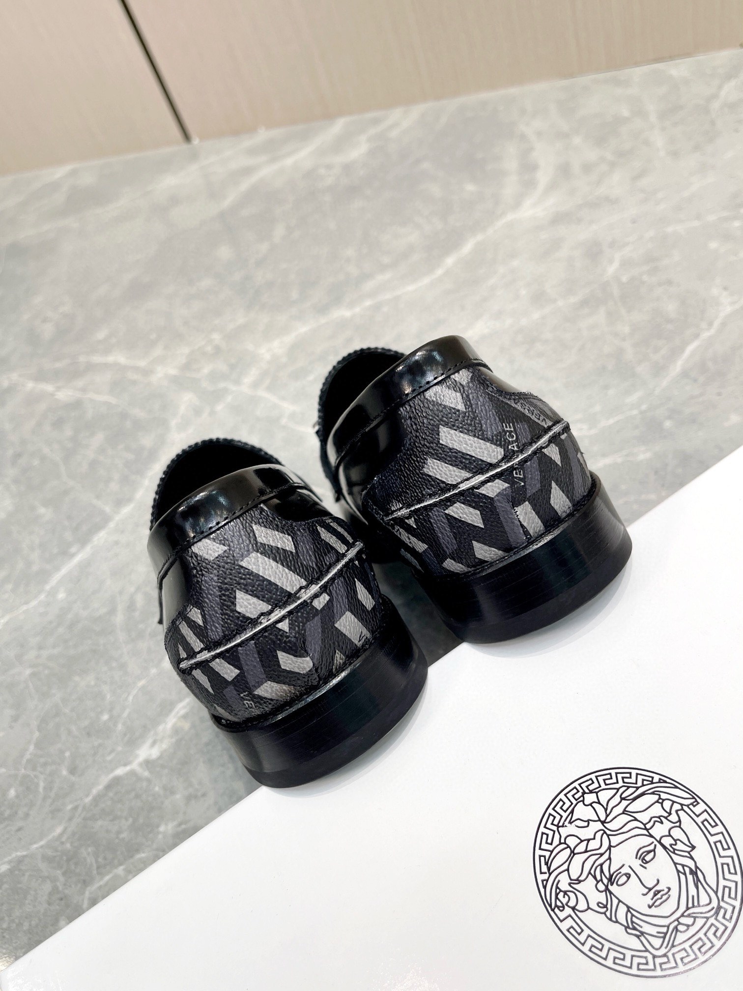 Versace Style Leather Men's Shoes style reference detail image 9 from source 781470