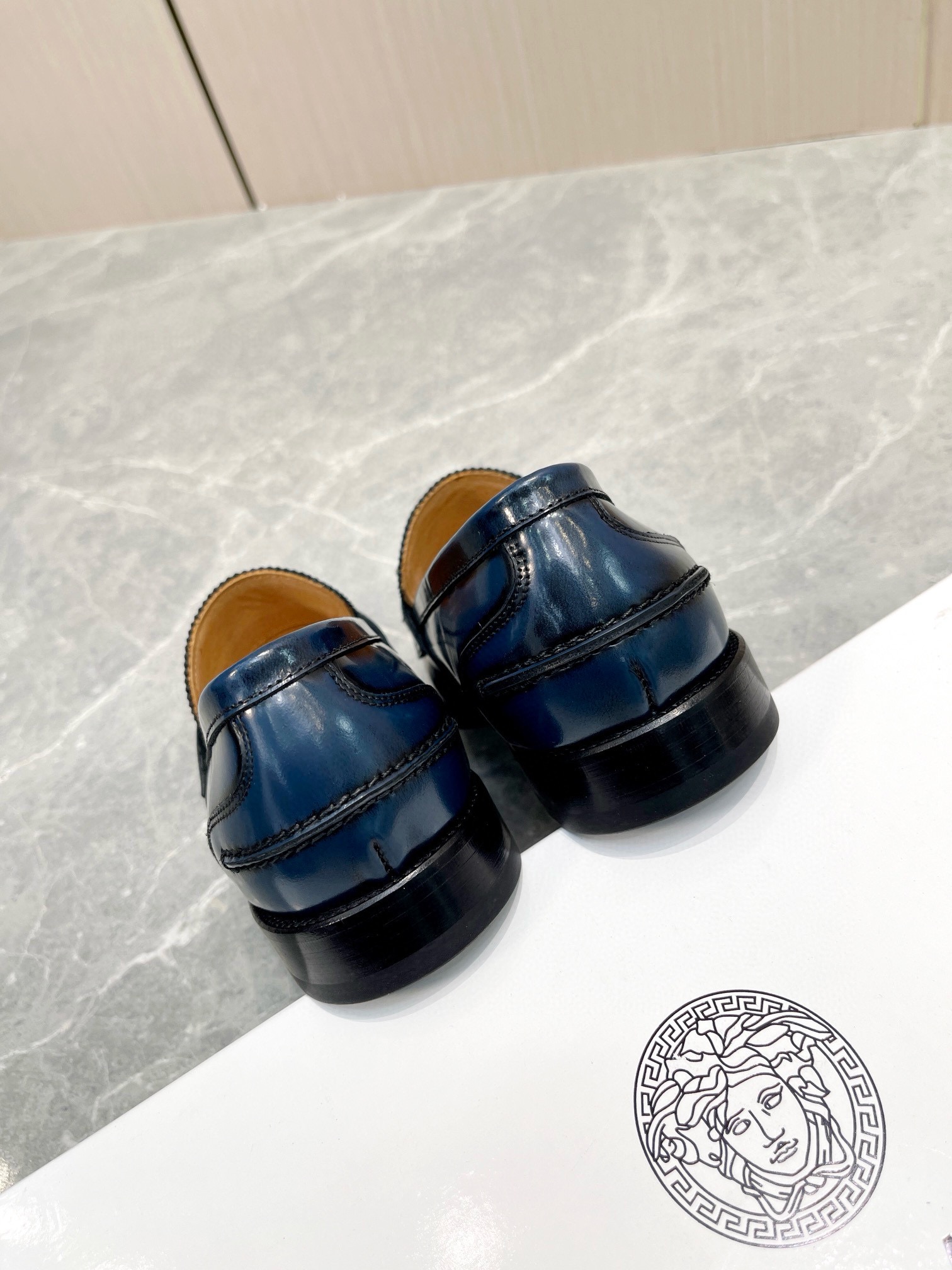 Versace Style Leather Men's Shoes style reference detail image 9 from source 781472