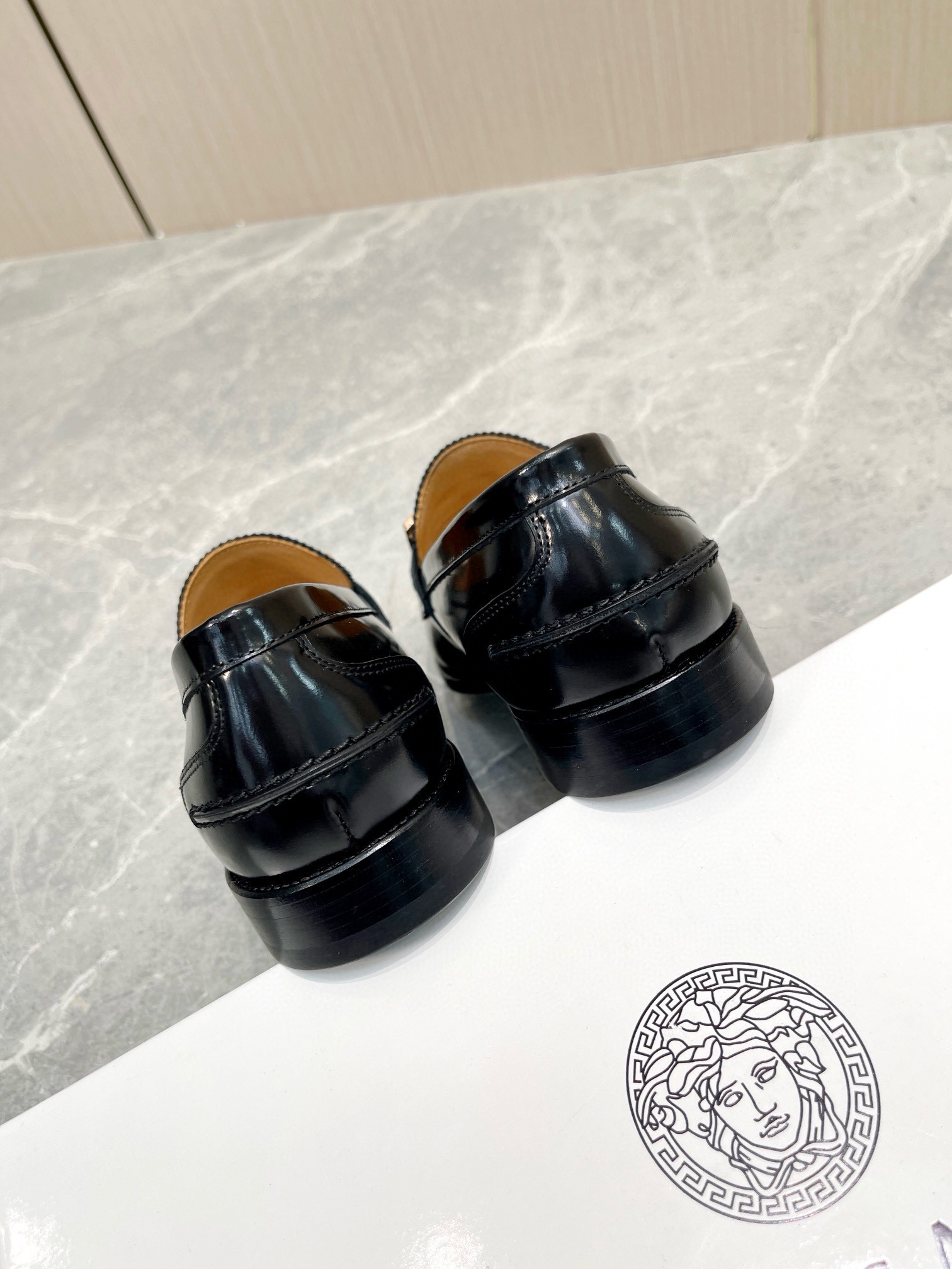 Versace Style Leather Men's Shoes style reference detail image 9 from source 781471