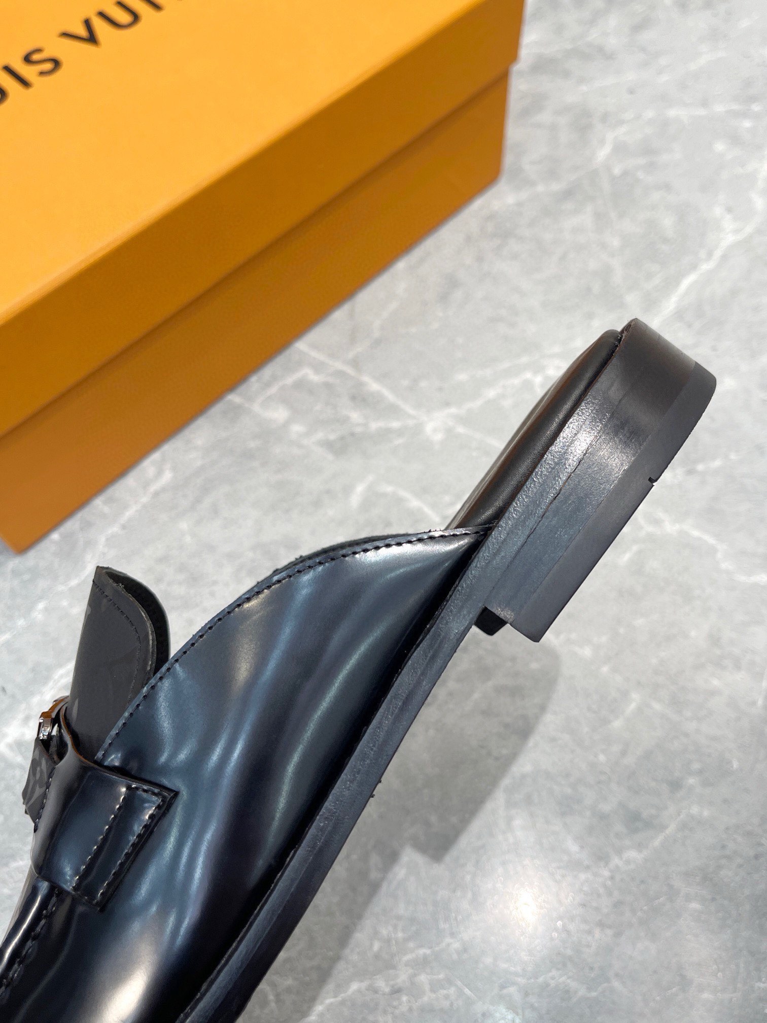 Louis Vuitton Men's Leather Mules with Logo Detail - Luxurious Comfort 8 i1723661722 6720 5