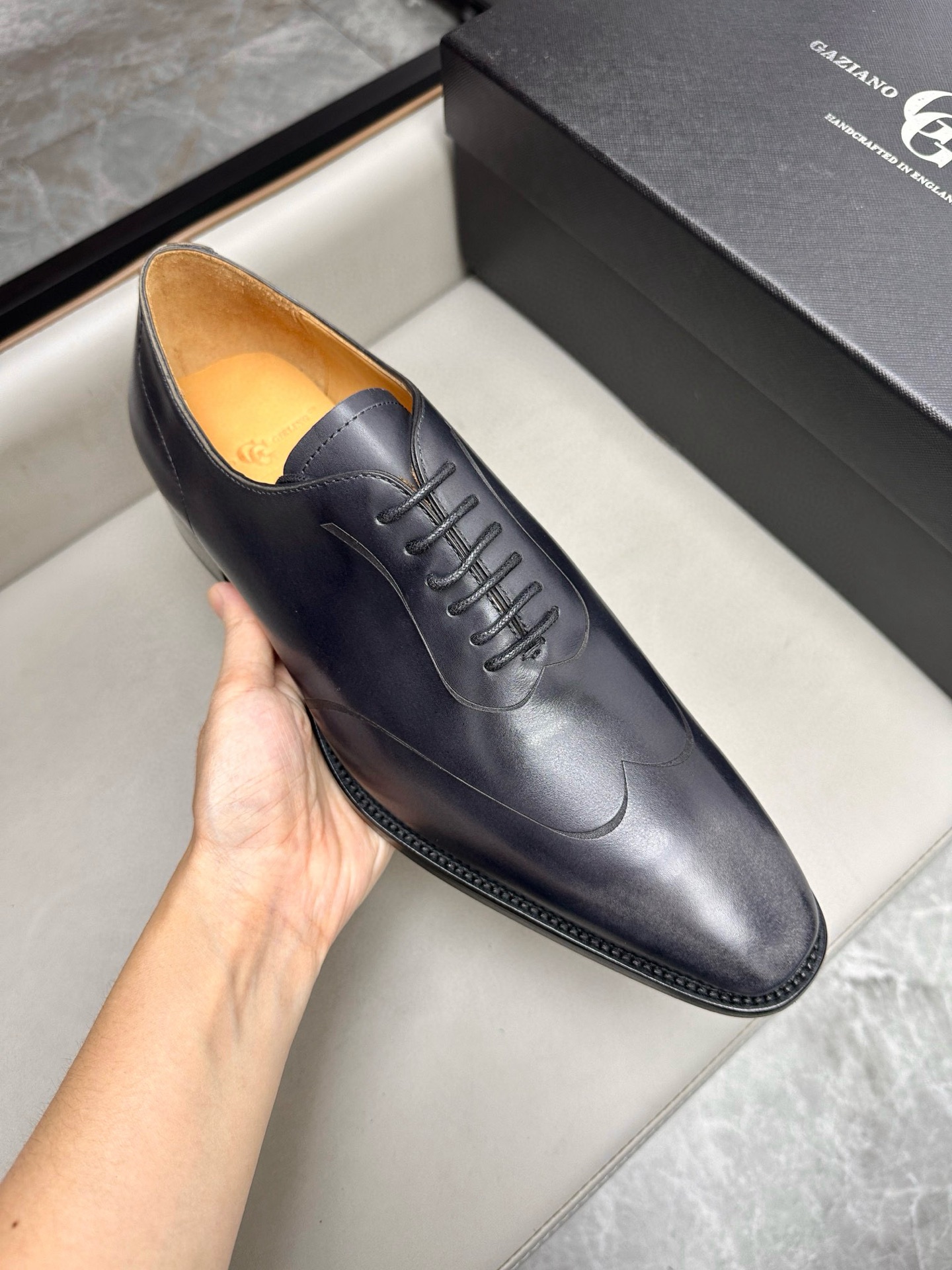 Gaziano Girling Men's Lace-Up Business Shoes - Classic Leather Dress Shoes 8 i1744740533006 1914 0 6