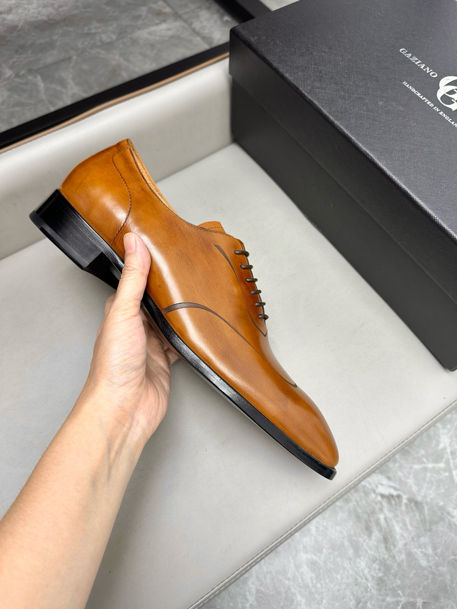 Gaziano Girling Men's Leather Lace-Up Business Dress Shoes - Timeless Style 7 i1744740542551 4573 0 5