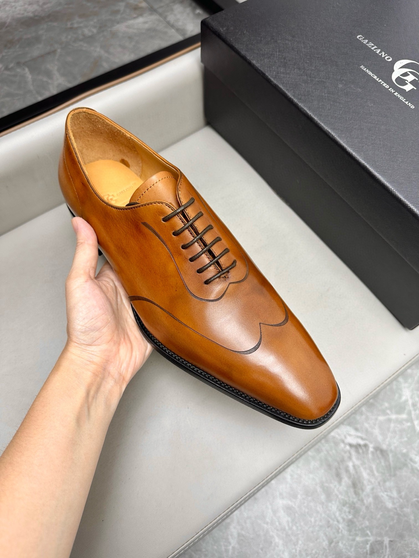 Gaziano Girling Men's Leather Lace-Up Business Dress Shoes - Timeless Style 8 i1744740542769 5735 0 6