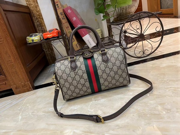 Gucci GG Supreme Bags Handbags Sell High Quality Beige Brown Gold Canvas Cotton