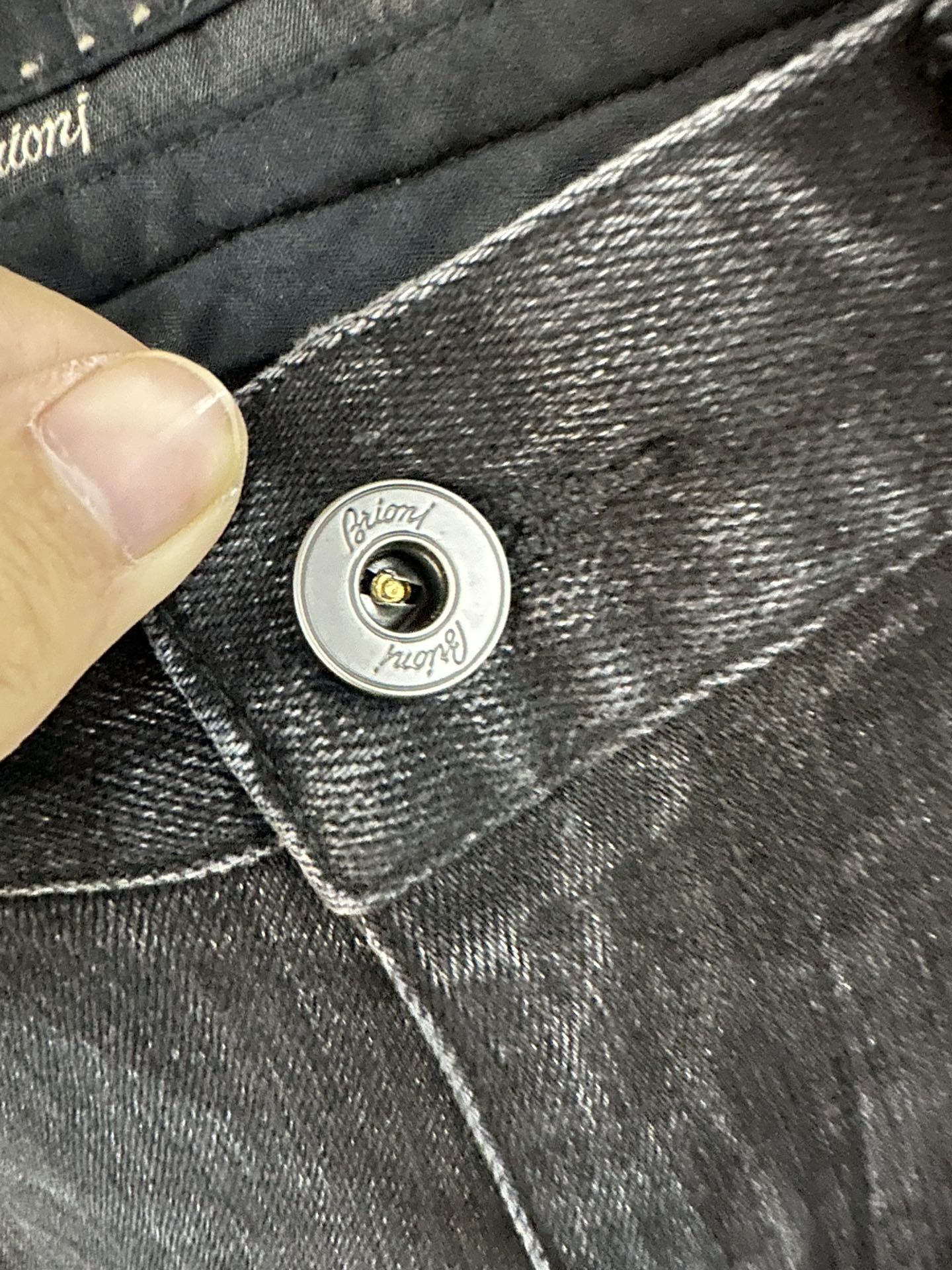 브리오니 그레이 데님 남성 바지 88605 이미지 8
