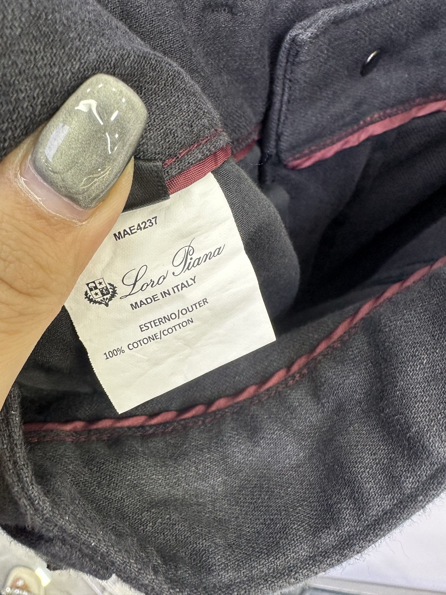 lP🆕休闲裤 25ss秋冬新款 直筒版型 定制竹节棉面料 上身挺括 面料有质感 肌理感强 定制古银色五金