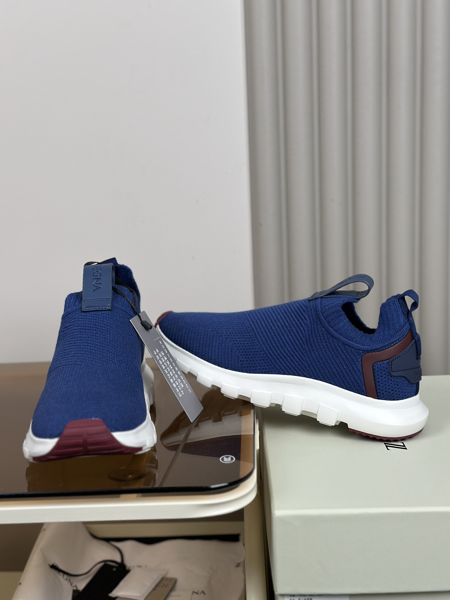 480ZEGNA Zapatillas de running Ermenegildo Zegna Techmerino Piuma Piuma significa "pluma" en italian