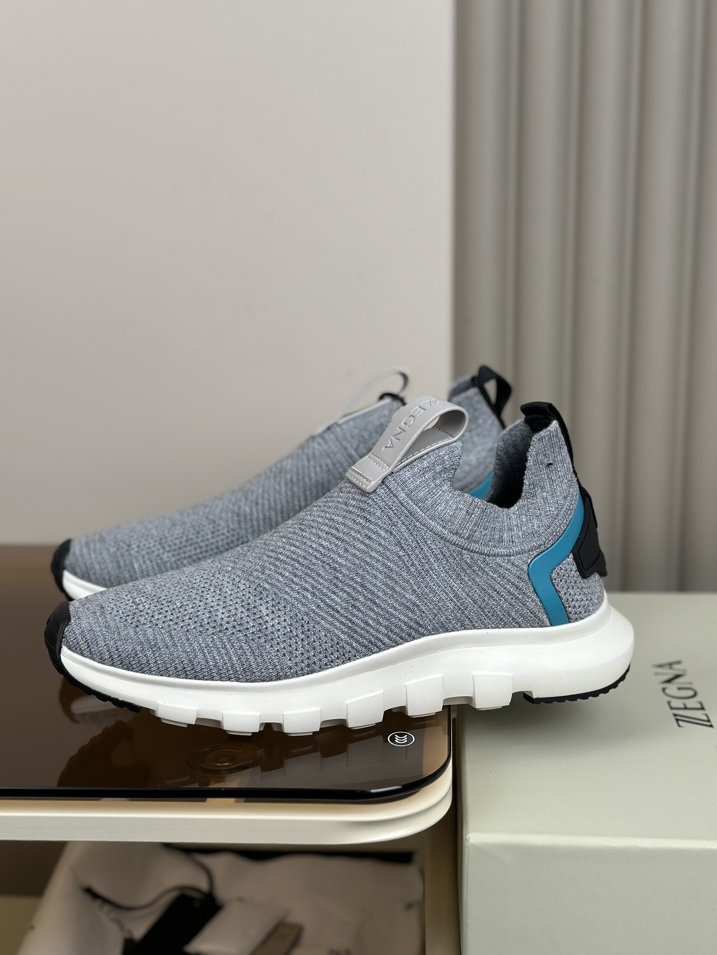 480ZEGNA Zapatillas de running Ermenegildo Zegna Techmerino Piuma Piuma significa "pluma" en italian