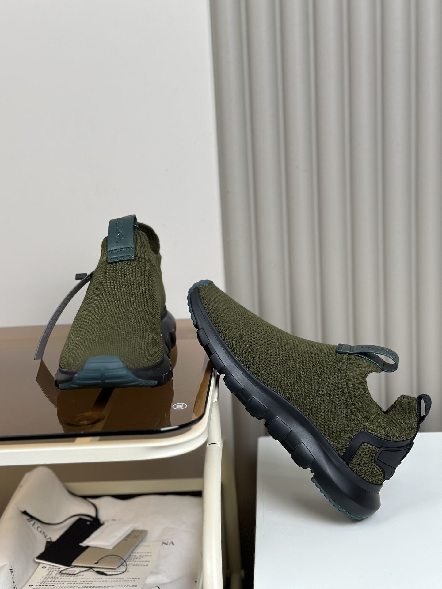 480ZEGNA Zapatillas de running Ermenegildo Zegna Techmerino Piuma Piuma significa "pluma" en italian