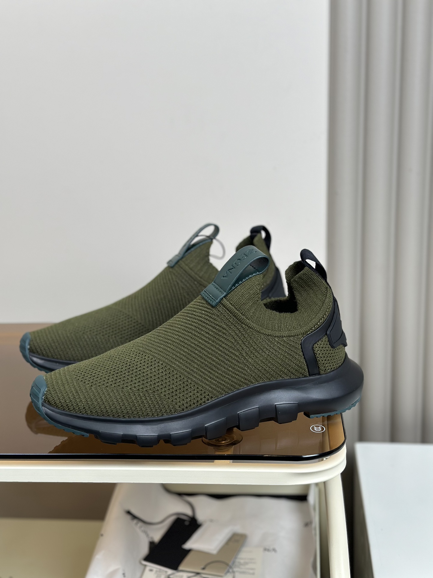 480ZEGNA Zapatillas de running Ermenegildo Zegna Techmerino Piuma Piuma significa "pluma" en italian