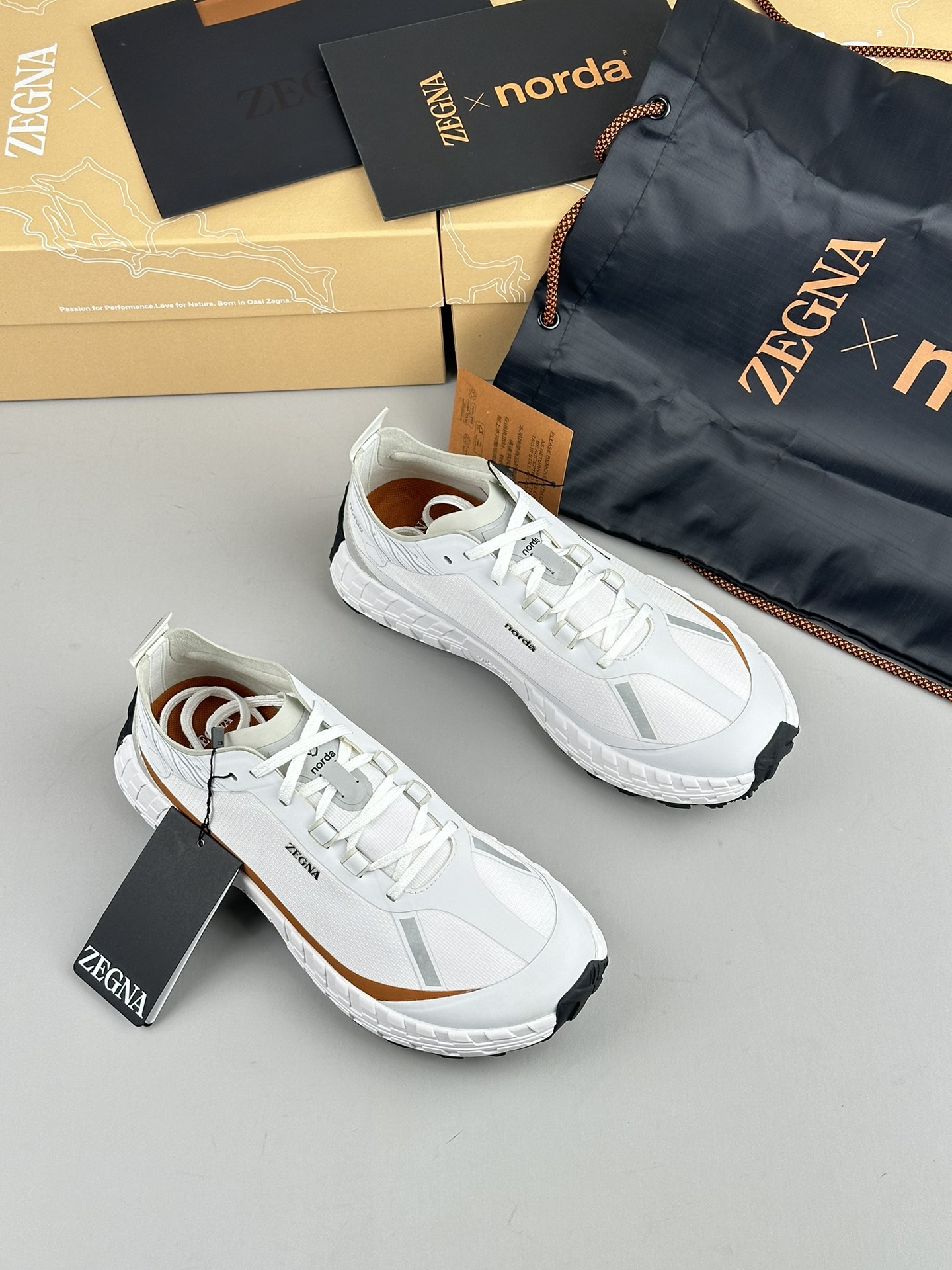 480Zapatillas de running Zzegna Zegna Xnorda Transpirables en los pies, estas dinámicas zapatillas d