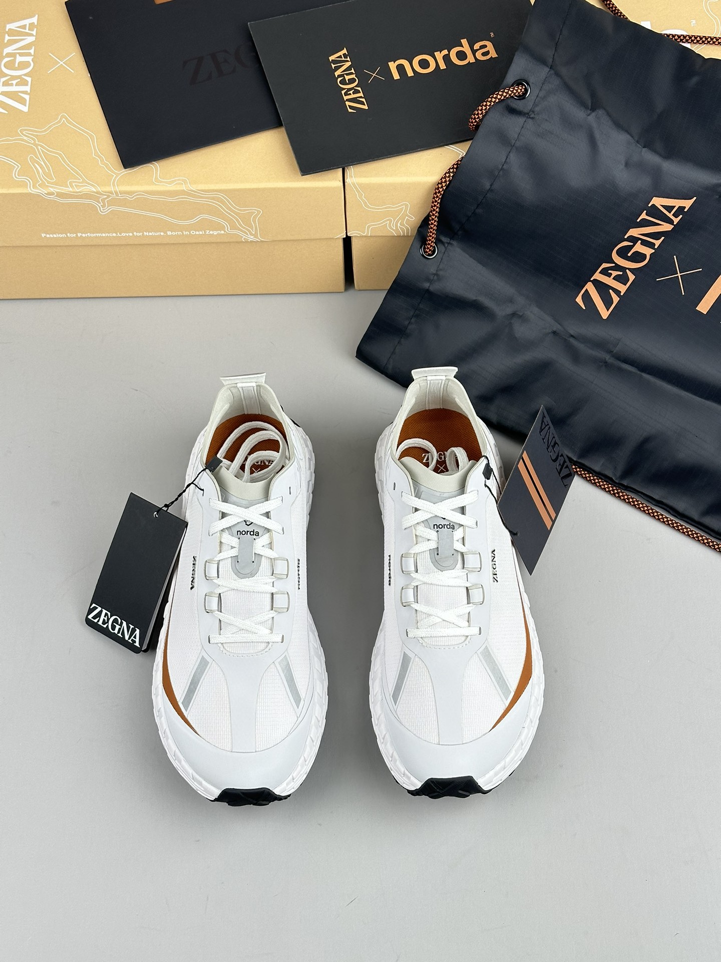 480Zapatillas de running Zzegna Zegna Xnorda Transpirables en los pies, estas dinámicas zapatillas d