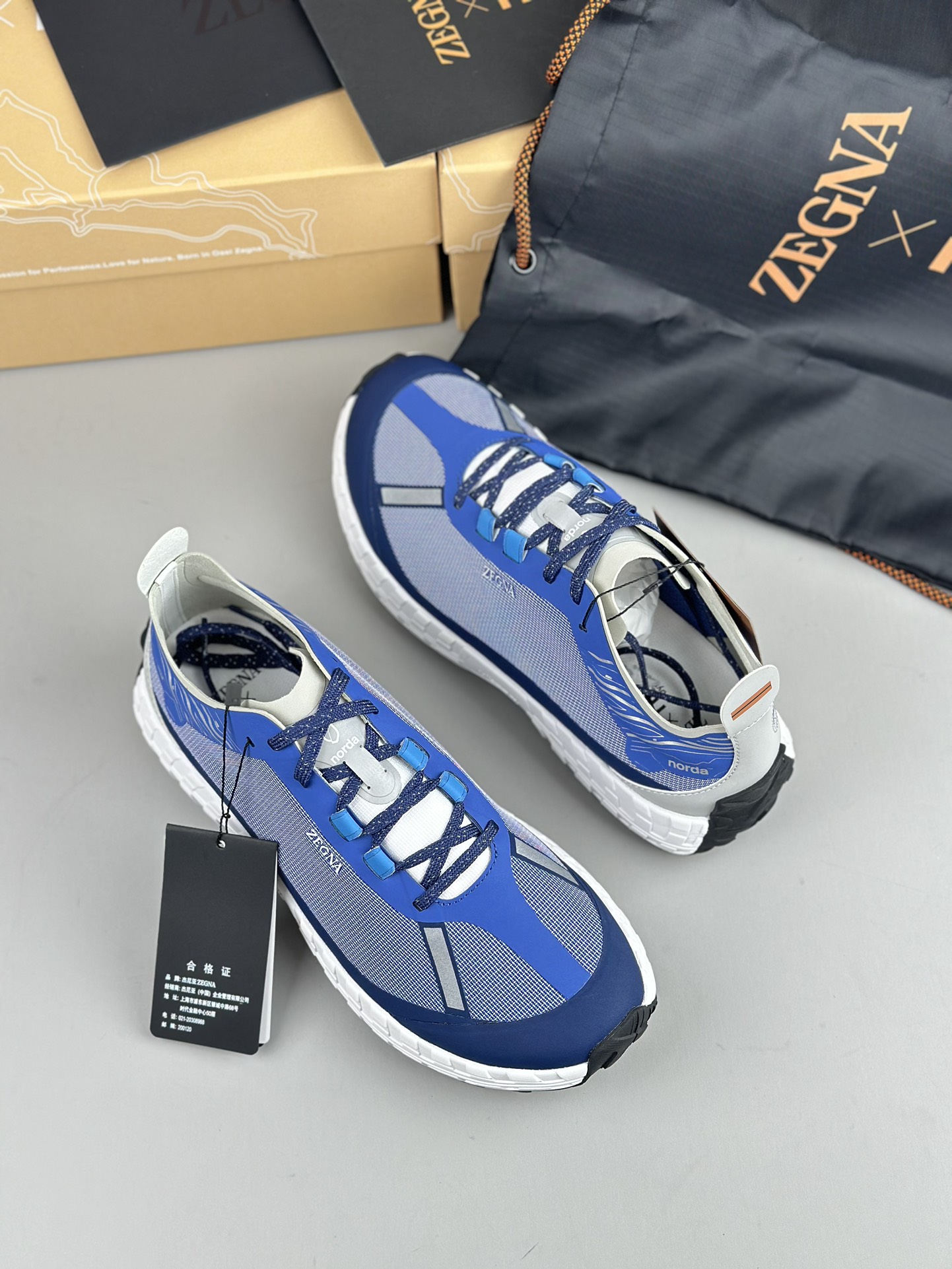 480Zapatillas de running Zzegna Zegna Xnorda Transpirables en los pies, estas dinámicas zapatillas d