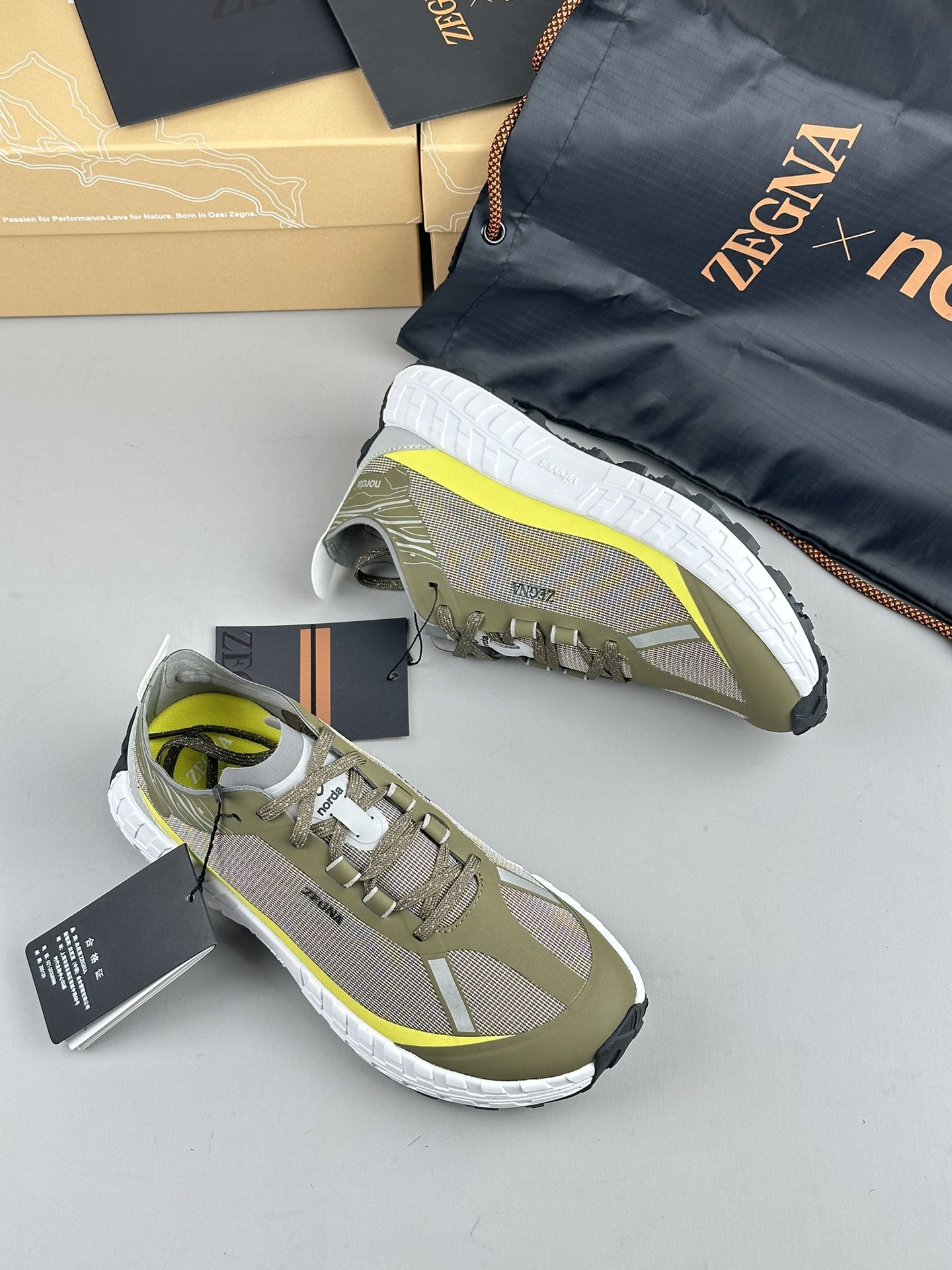 480Zapatillas de running Zzegna Zegna Xnorda Transpirables en los pies, estas dinámicas zapatillas d