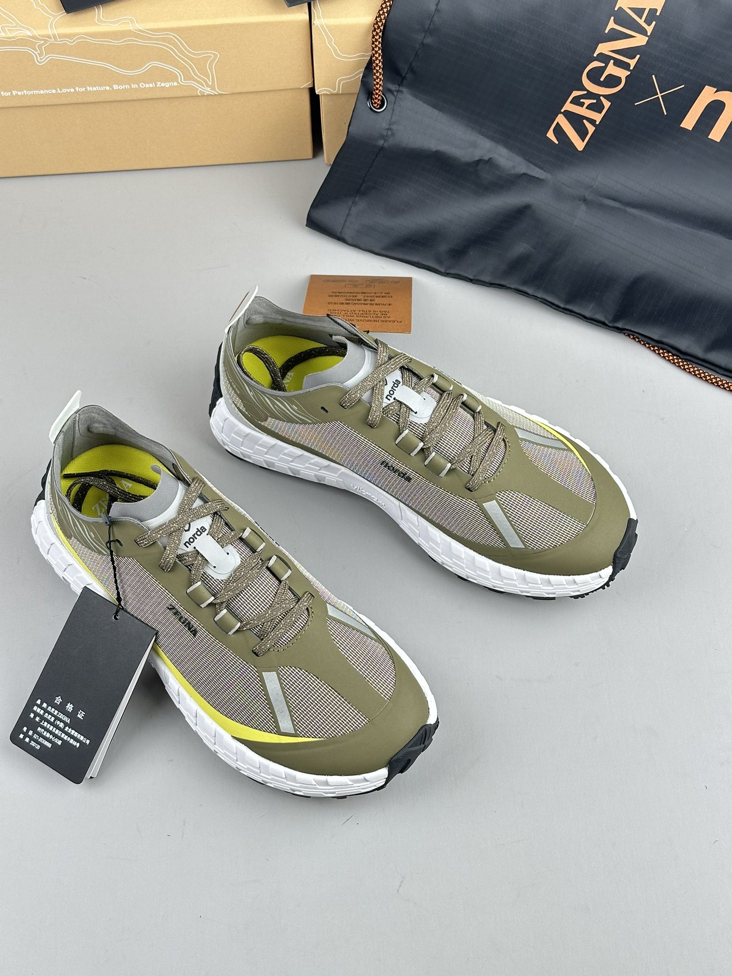 480Zapatillas de running Zzegna Zegna Xnorda Transpirables en los pies, estas dinámicas zapatillas d