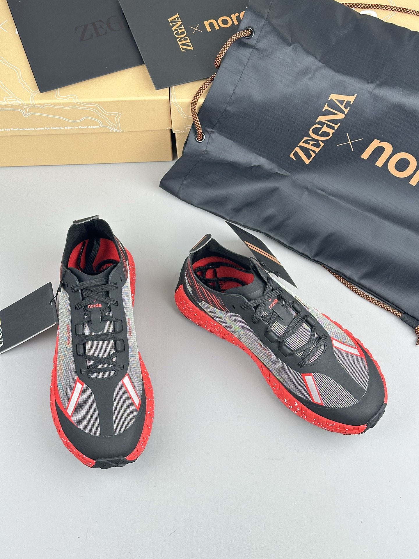 480Zapatillas de running Zzegna Zegna Xnorda Transpirables en los pies, estas dinámicas zapatillas d