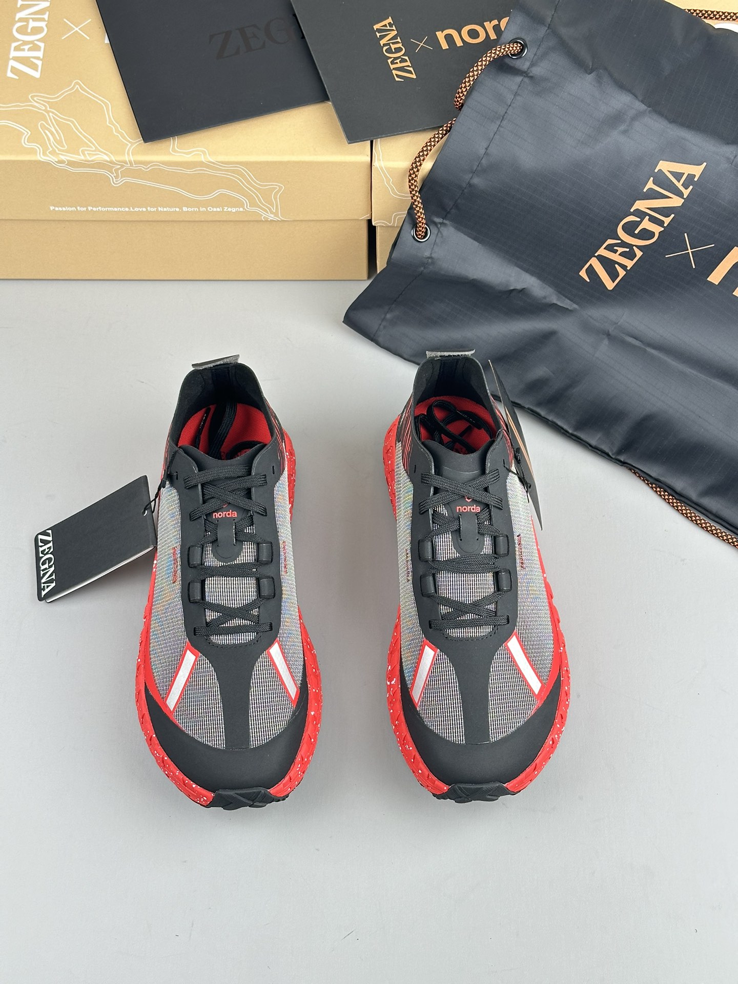 480Zapatillas de running Zzegna Zegna Xnorda Transpirables en los pies, estas dinámicas zapatillas d