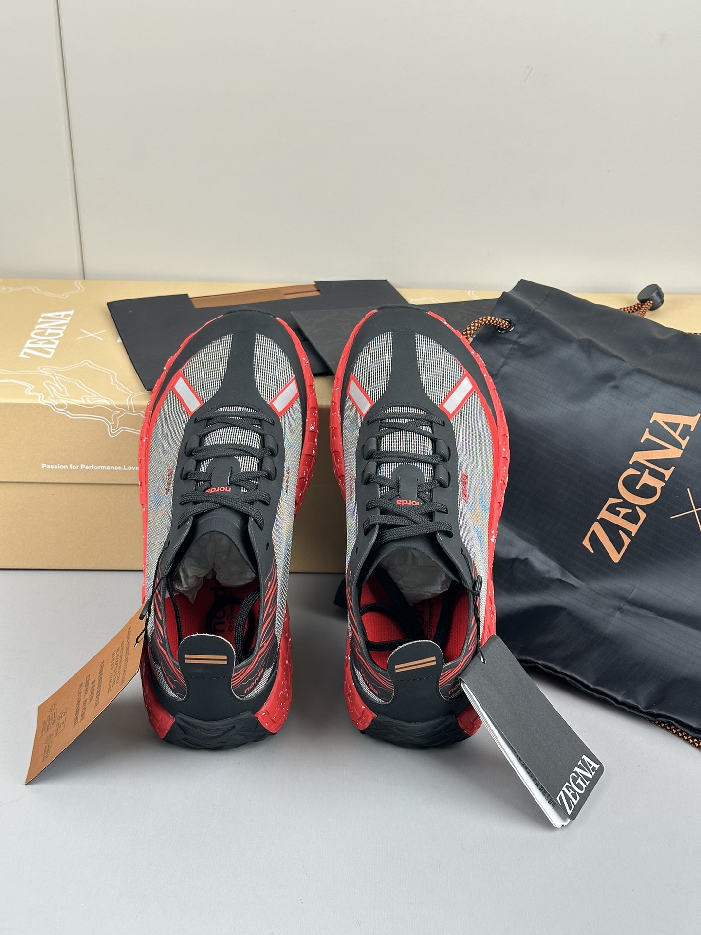 480Zapatillas de running Zzegna Zegna Xnorda Transpirables en los pies, estas dinámicas zapatillas d