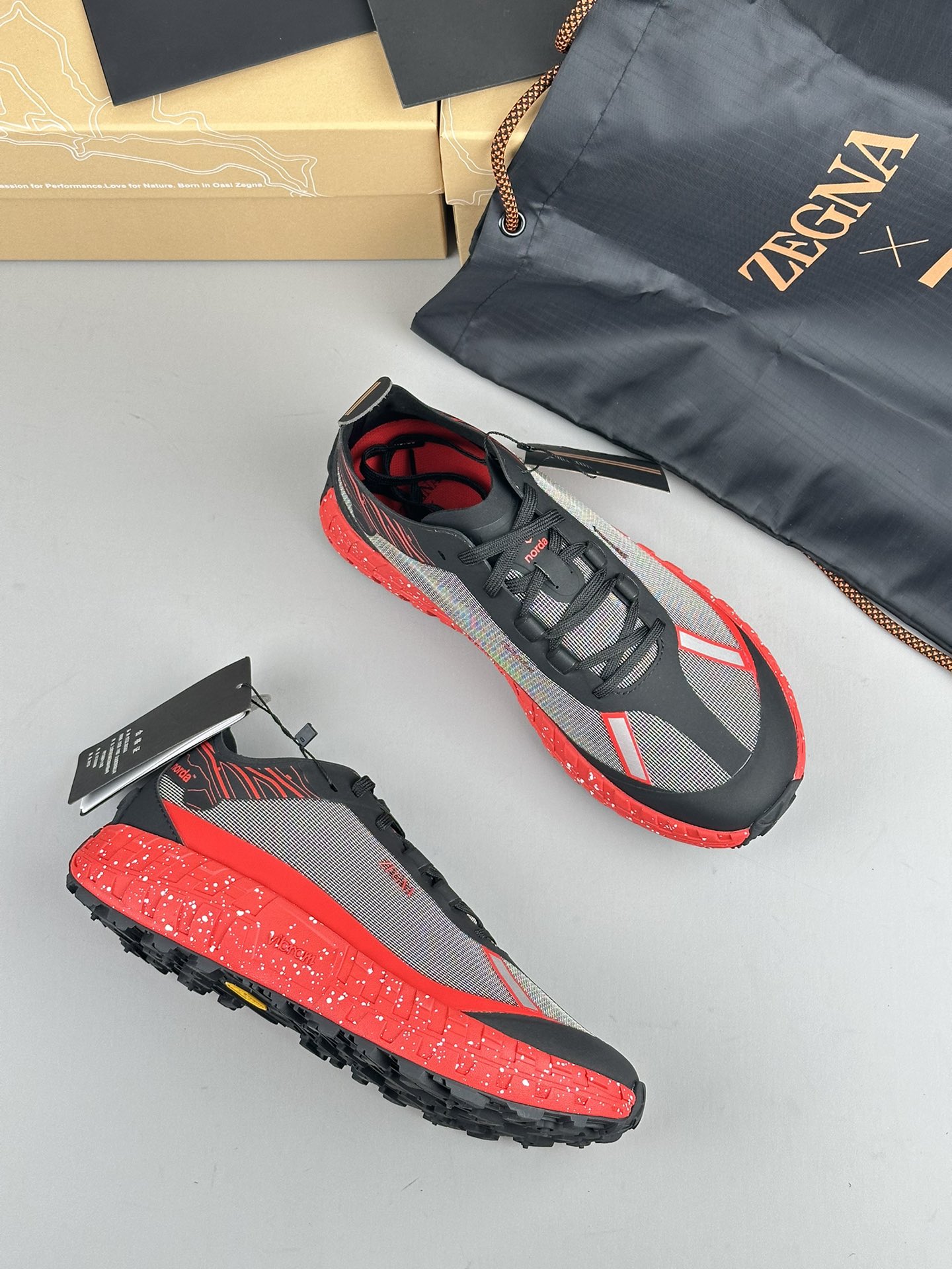 480Zapatillas de running Zzegna Zegna Xnorda Transpirables en los pies, estas dinámicas zapatillas d