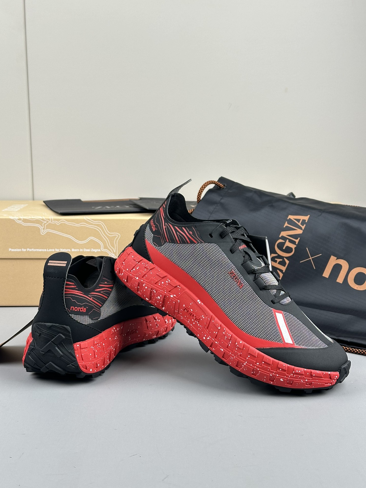 480Zapatillas de running Zzegna Zegna Xnorda Transpirables en los pies, estas dinámicas zapatillas d