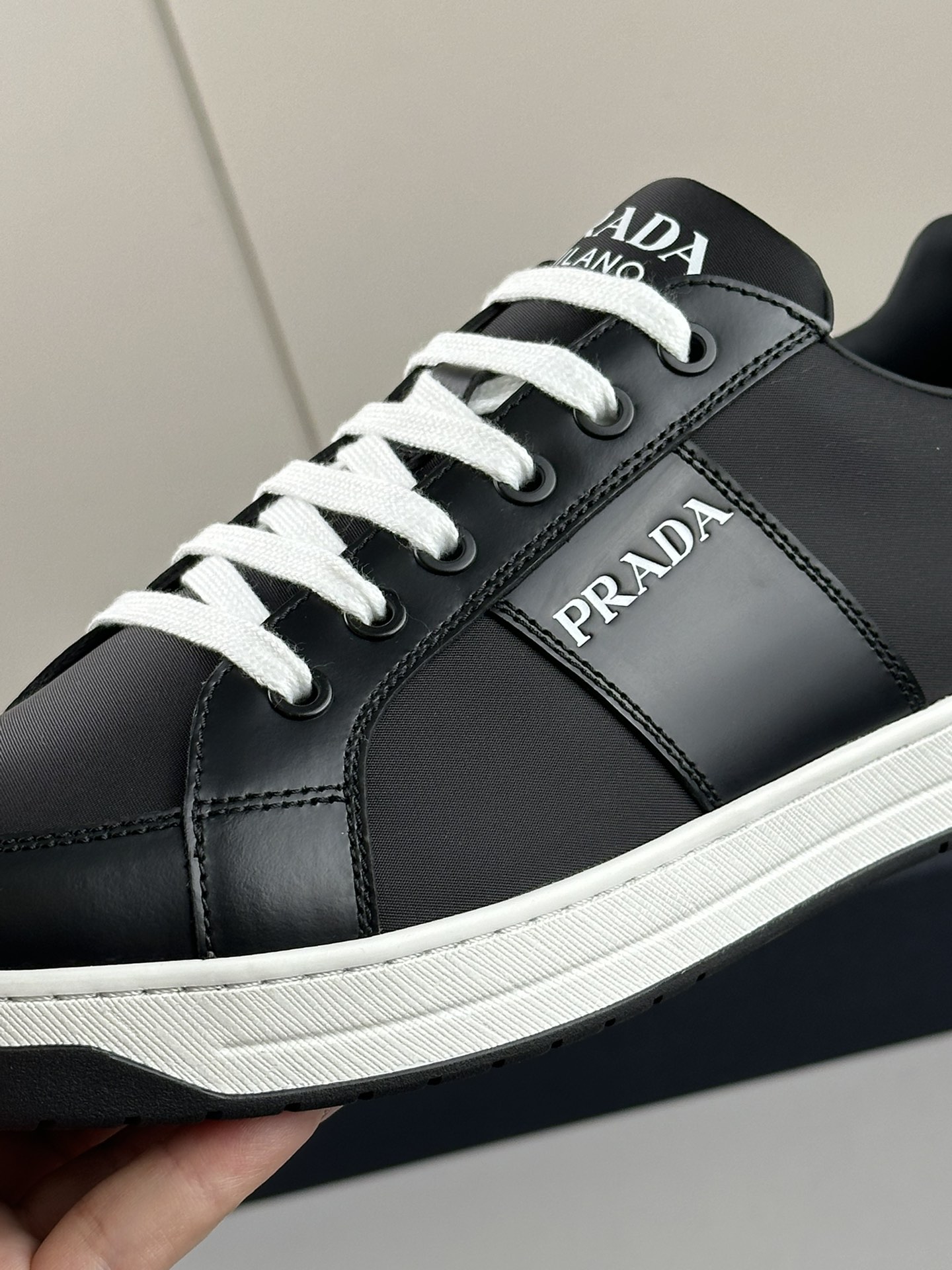 Prada Style Beige Leather Men's Shoes style reference detail image 9 from source 781916