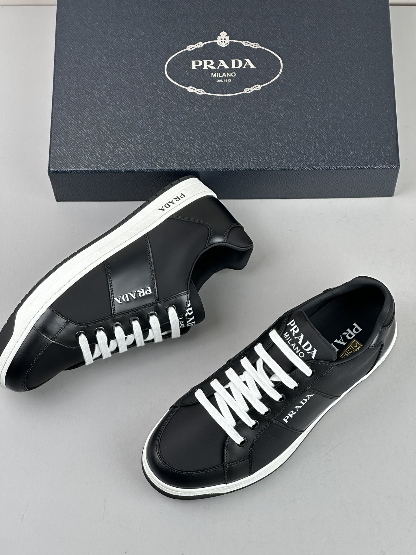 Prada Style Beige Leather Men's Shoes Lookbook Reference image 2