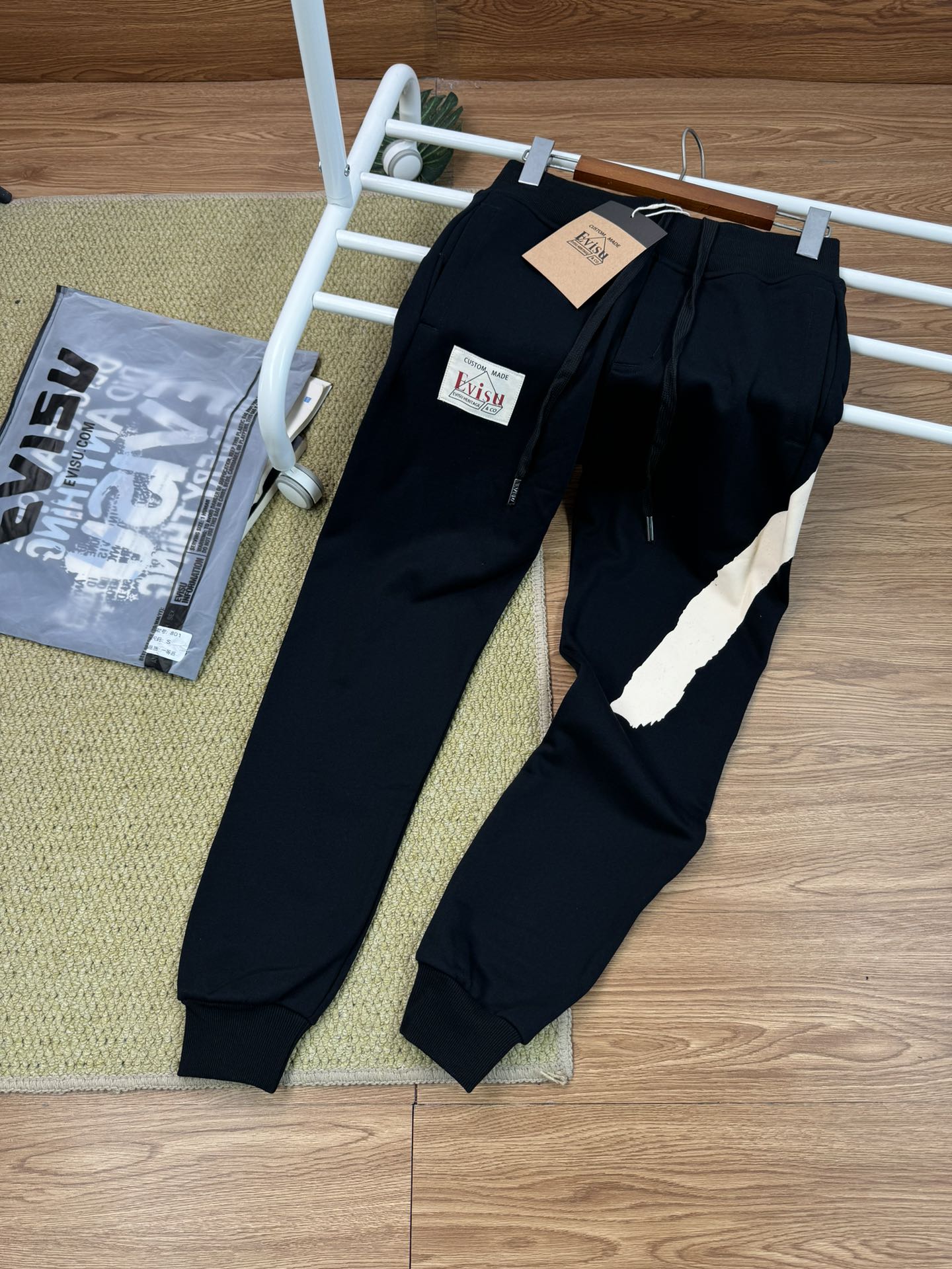 Evisu AAA
 Kleding Broek Zwart Katoen Herfst/winter collectie Fashion Casual