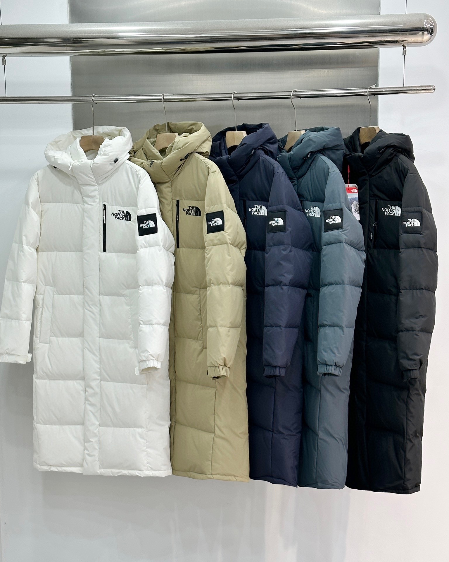 The North Face Kleding Bontmantel Zwart Grijs KhakiName Wit Unisex Katoen Polyester Witte eend naar beneden Fashion Bovenzijde met capuchon