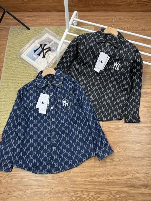 MLB New York Yankees All-Over Print Denim Jacket - Stylish & Versatile 1 MLB New York Yankees All-Over Print Denim Jacket - Stylish & Versatile
