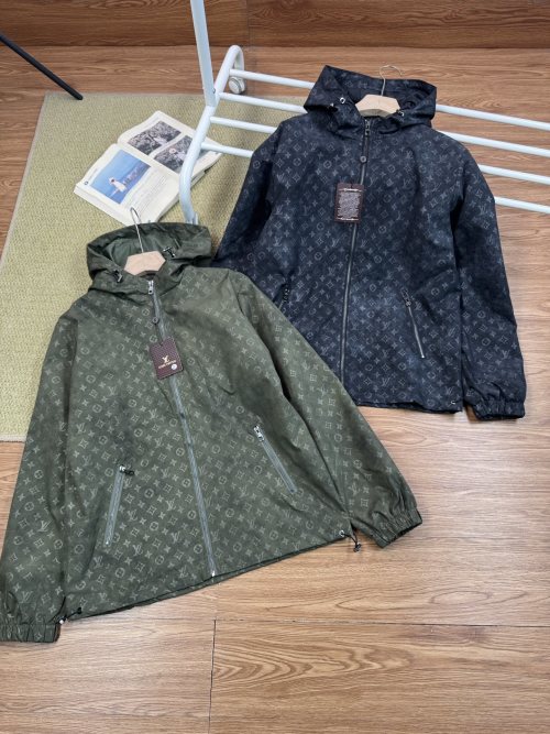 Louis Vuitton Printed Windbreaker Jacket - Stylish Unisex Hooded Coat 34 Louis Vuitton Printed Windbreaker Jacket - Stylish Unisex Hooded Coat