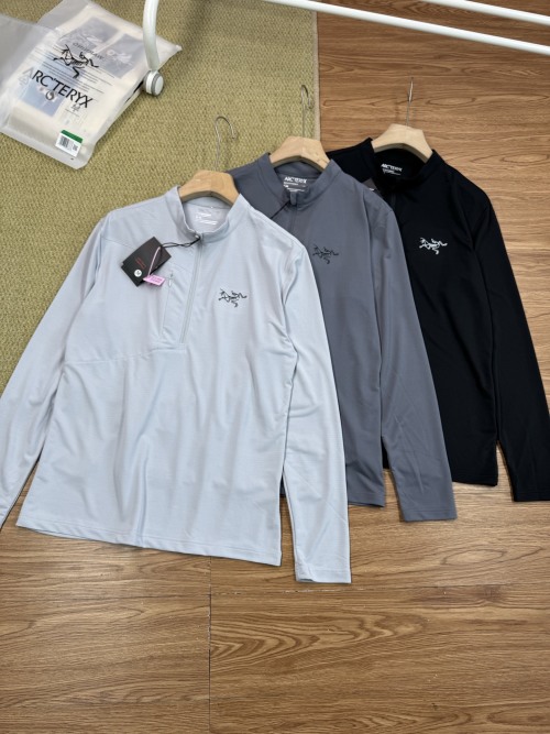 Arc'teryx Men's Outdoor Embroidered Pullover Top Long Sleeve Shirt 1 Arc'teryx Men's Outdoor Embroidered Pullover Top Long Sleeve Shirt