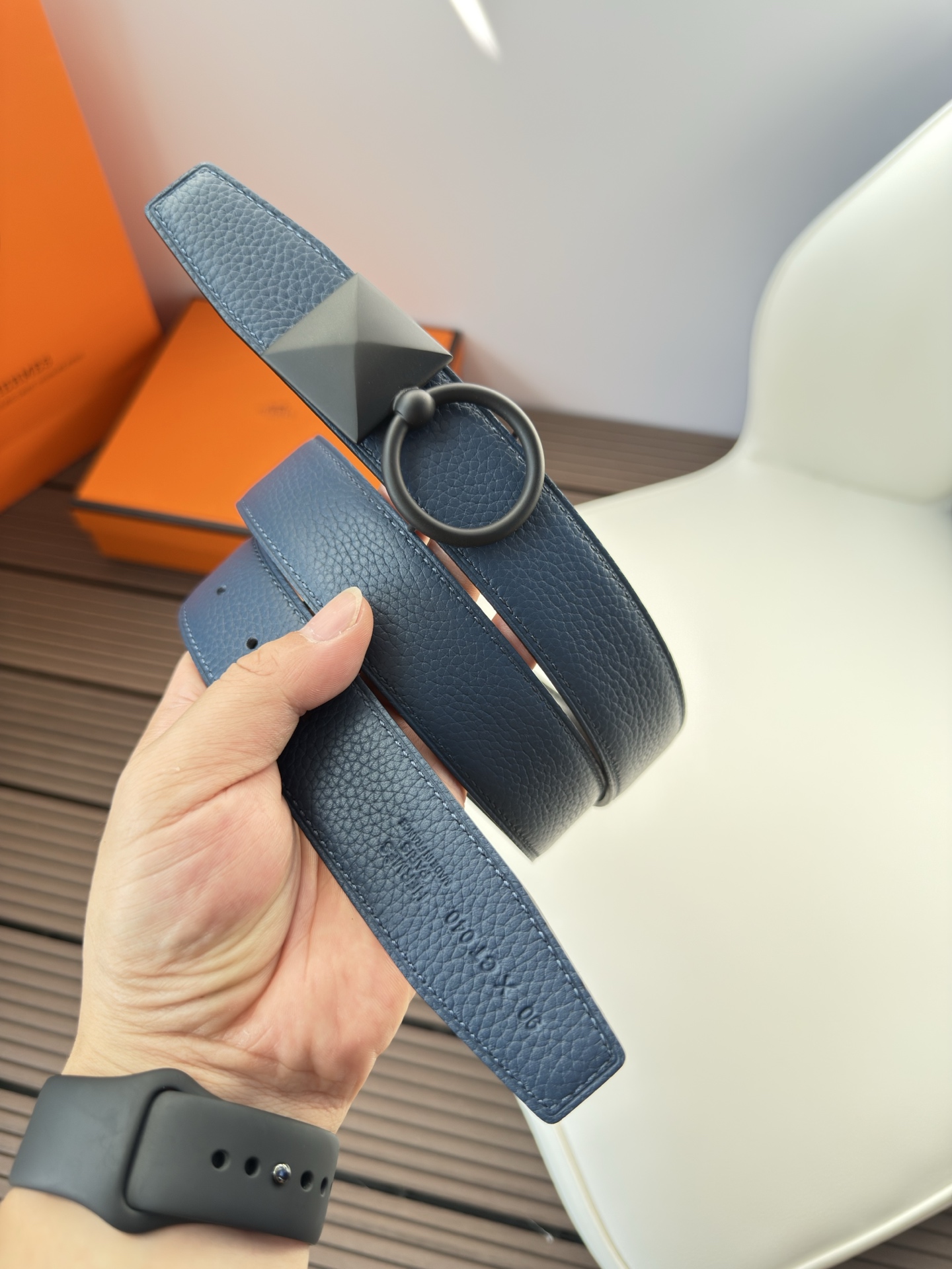  Hermès 双面进口原版皮料 纯钢五金 高端上档次  3.2CM