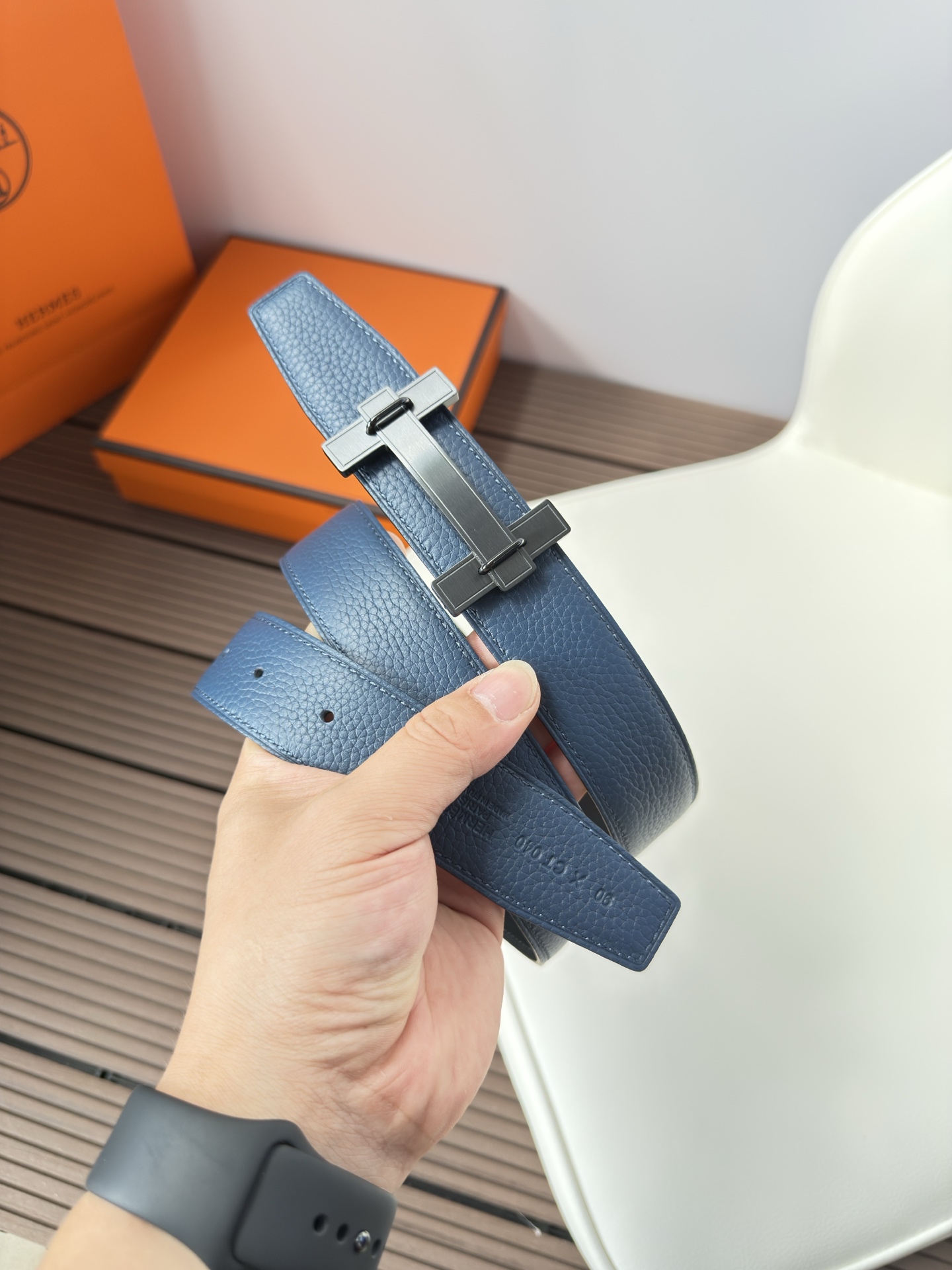  Hermès 双面进口原版皮料 纯钢五金 高端上档次  3.2CM