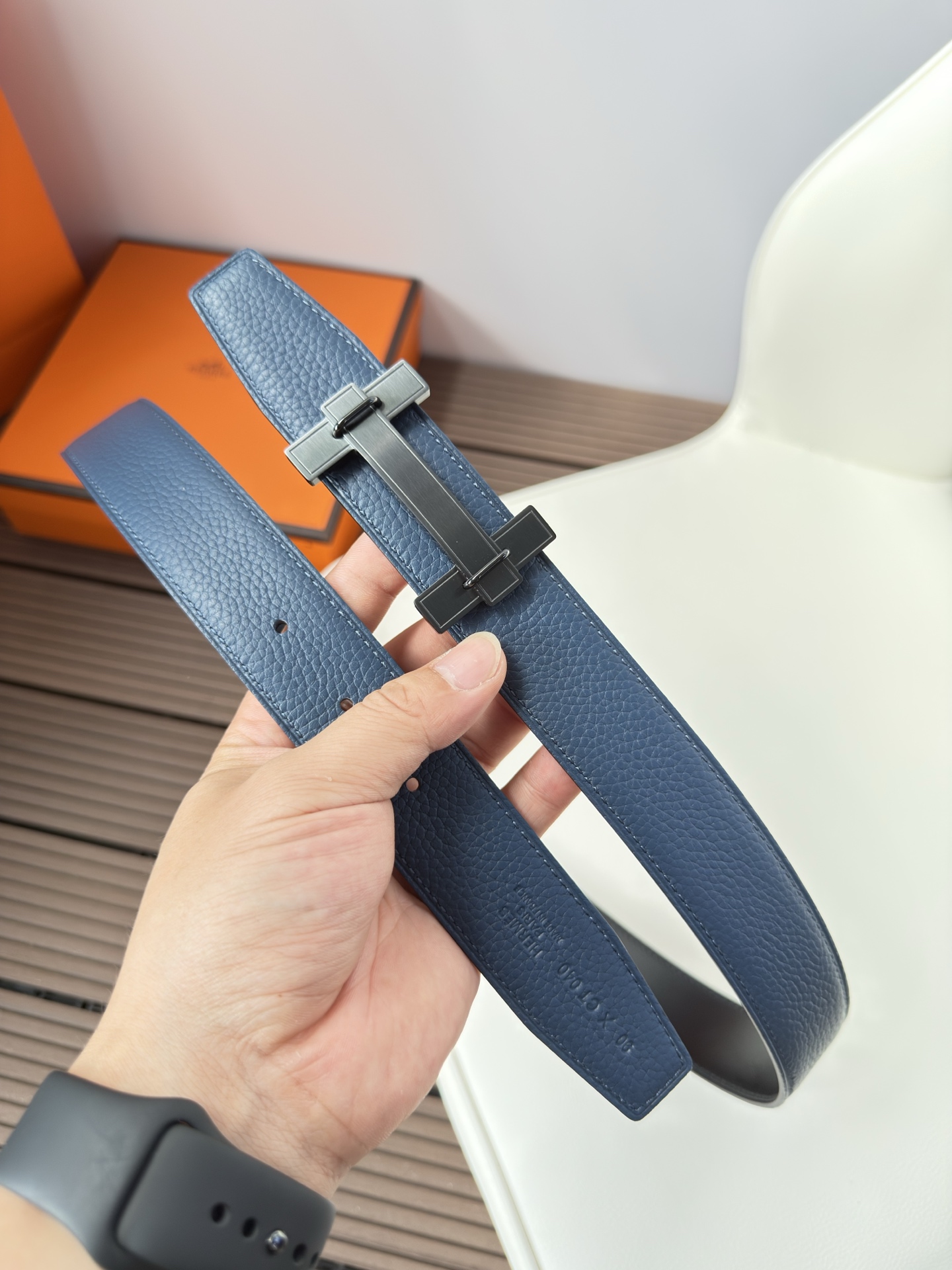  Hermès 双面进口原版皮料 纯钢五金 高端上档次  3.2CM