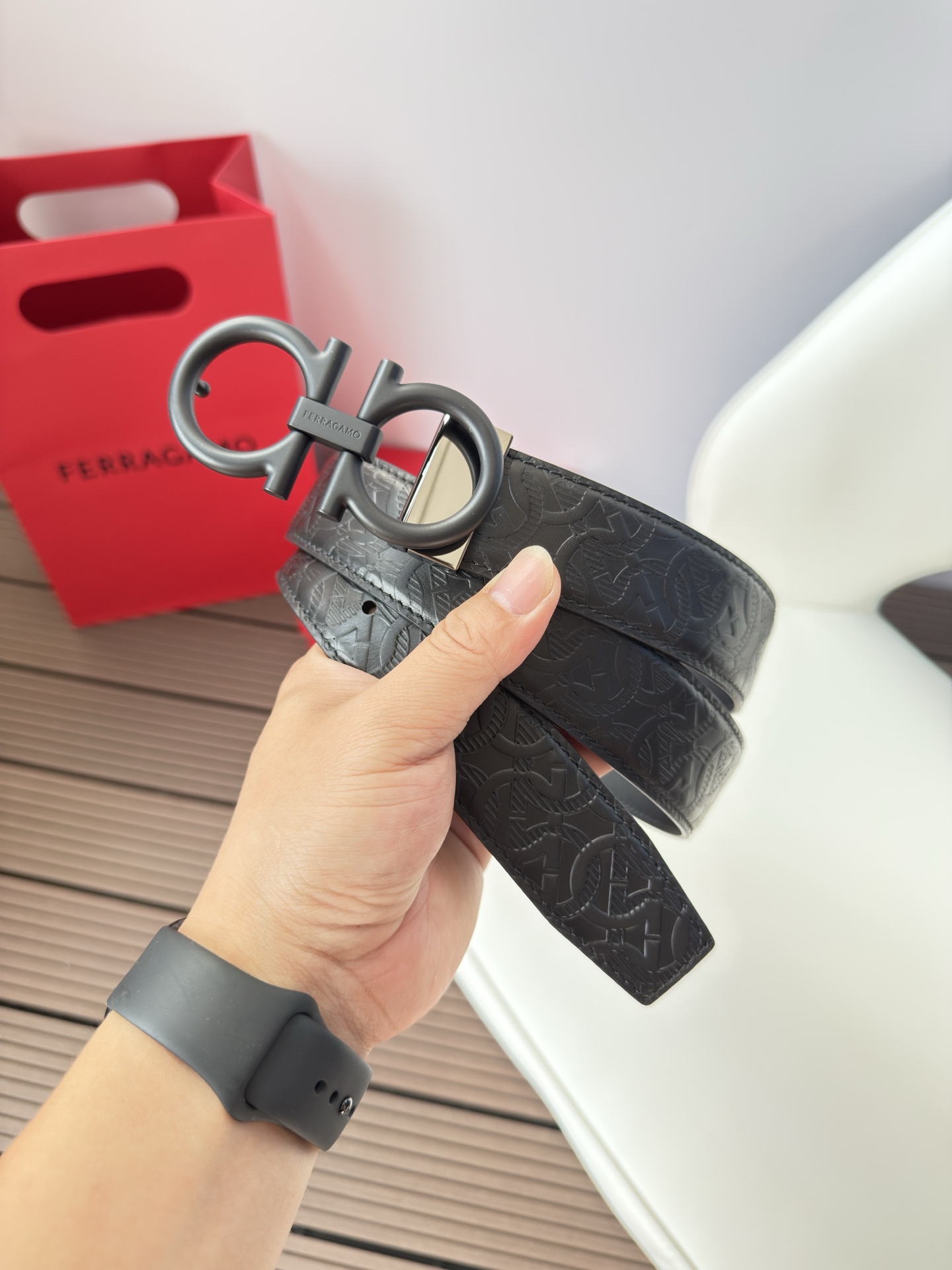 菲拉格慕3.5cm 原厂皮料.精密黄铜五金升级版、正品厂IP电镀！原版搭配、