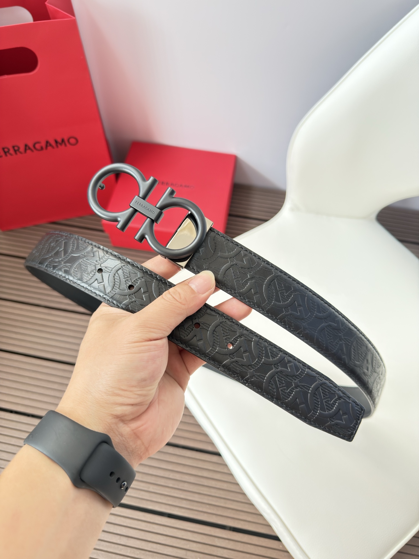 菲拉格慕3.5cm 原厂皮料.精密黄铜五金升级版、正品厂IP电镀！原版搭配、